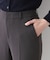 【日本製／トリアセテート混】テーパードパンツ