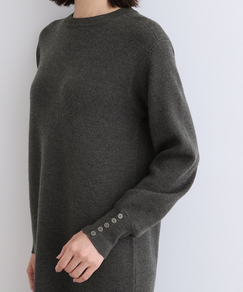 ウール混／洗える】スムースニットワンピース｜ワールドアウトレットの