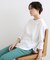 【洗える／コットン100％】ラウンドヘムシンプルカットソー