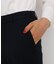 「L」ウール混クロップドテーパードパンツ