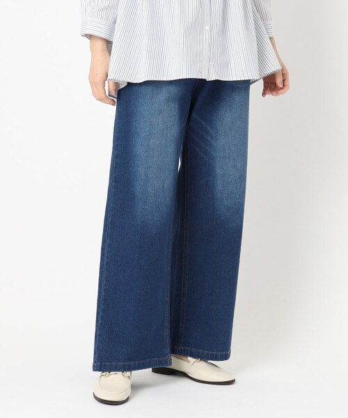【THEAIRTOWN】マイルドワイドデニムパンツ♡ 2tuck wide denim / ツータックワイドデニム（デニムパンツ