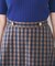 【後ろウエストゴム/洗える】ギンガムチェックAラインスカート