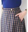 【後ろウエストゴム/洗える】ギンガムチェックAラインスカート