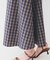 【後ろウエストゴム/洗える】ギンガムチェックAラインスカート