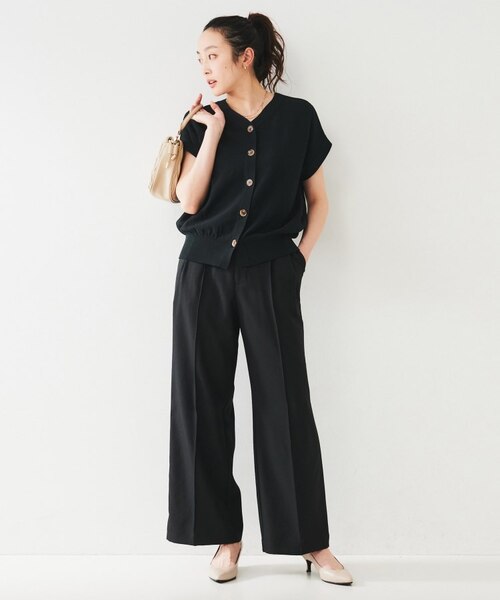 センタープレス ワイドパンツ｜ワールドアウトレットのアウトレット