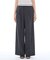 【ウール調素材】ベルトデザインワイドパンツ