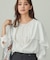 【羽織りとしても活躍！】ケープカラーブラウス