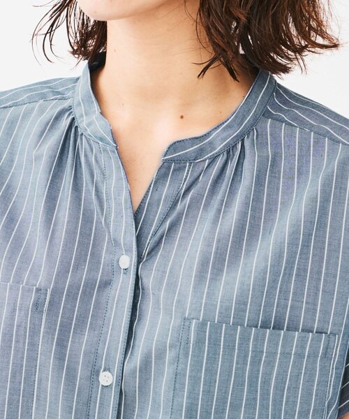 ストライプシャツ　キュプラ素材 COMME des GARCONS SHIRT（コムデギャルソンシャツ）FOREVER