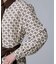 【ウエストリボン/前開きボタン/レトロモダン】チェーン柄フレアワンピース