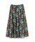 【ウエストゴム/ロング/花柄】オーナメントフラワー スカート
