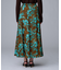 【ウエストゴム/ロング/花柄】オーナメントフラワー スカート