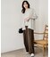 【アンサンブル可/洗える】シルクウールカシミヤ ドルマンスリーブニット