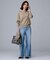 【アンサンブル可/洗える】シルクウールカシミヤ ドルマンスリーブニット