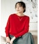 【アンサンブル可/洗える】シルクウールカシミヤ ドルマンスリーブニット