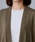 【きれいめ羽織り/オフィス】釦レスカーディガン