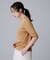 【アンサンブル可/六分袖/洗える】ウールシルクニット