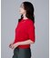 【アンサンブル可/六分袖/洗える】ウールシルクニット