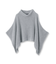 【エアリー素材】ブークレケープポンチョ