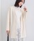 【秋／軽羽織り】ノーカラーミドル丈ライトコート