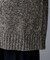 【ゆったりサイズ】シルクネップ　ボトルネックニット