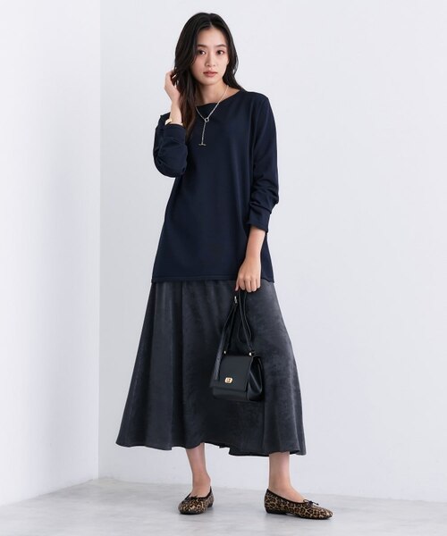 ロン ロングライン ストレッチニット｜ワールドアウトレットの