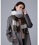 【名品／定番人気】ウールチェックストール