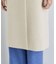 【名品コート／日本製】ウール100％スタンドカラーロングコート