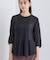 【コットン100％】タックシアーブラウス