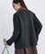 【ウール混】フロントポケット ライトニットコート