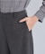 【洗える／通勤／スーツ】メランジストレッチ ワイドパンツ