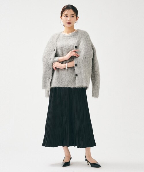 ゆったり/モヘヤニット】アルパカ混シャギー プルオーバー｜ワールド