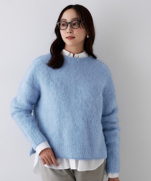 極美品★Drawer★ふわふわアルパカシャギーブルゾン★フーディ アルパカ混シャギー プルオーバー｜ワールドアウトレットの