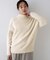 【大人な品格/ふわふわニット】フォックスカシミヤ コクーンニット
