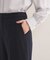 【通勤スーツ／洗える】ストレッチワイドパンツ