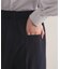 【通勤スーツ／洗える】ストレッチワイドパンツ