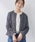 【セレモニー／洗える】ミックスツイードライトジャケット