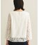 【洗える／セレモニー】フラワーレースブラウス