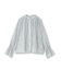 シアーカットジャガードブラウス