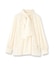 【セレモニー/洗える/シアー】カットジャカード ボウタイブラウス