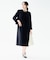 【お呼ばれドレス/洗える】カットジャカードスリーブ ワンピース
