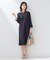 【軽量／セレモニー／SETUP可能】ストレッチツイードAラインワンピース