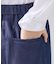 【デニム調素材】きれいめワイドパンツ