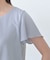 【透けにくい/スーツインナー】パウダリータックブラウス
