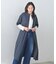 【洗える/前開きボタン】シャンブレーシャツワンピース
