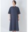 【洗える/前開きボタン】シャンブレーシャツワンピース