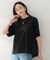 【洗える/Tシャツ】異素材ドッキングプルオーバー