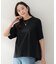 【洗える/Tシャツ】異素材ドッキングプルオーバー