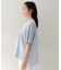 【洗える/Tシャツ】異素材ドッキングプルオーバー