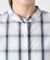 オンブレチェックバンドカラーシャツ