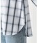 オンブレチェックバンドカラーシャツ